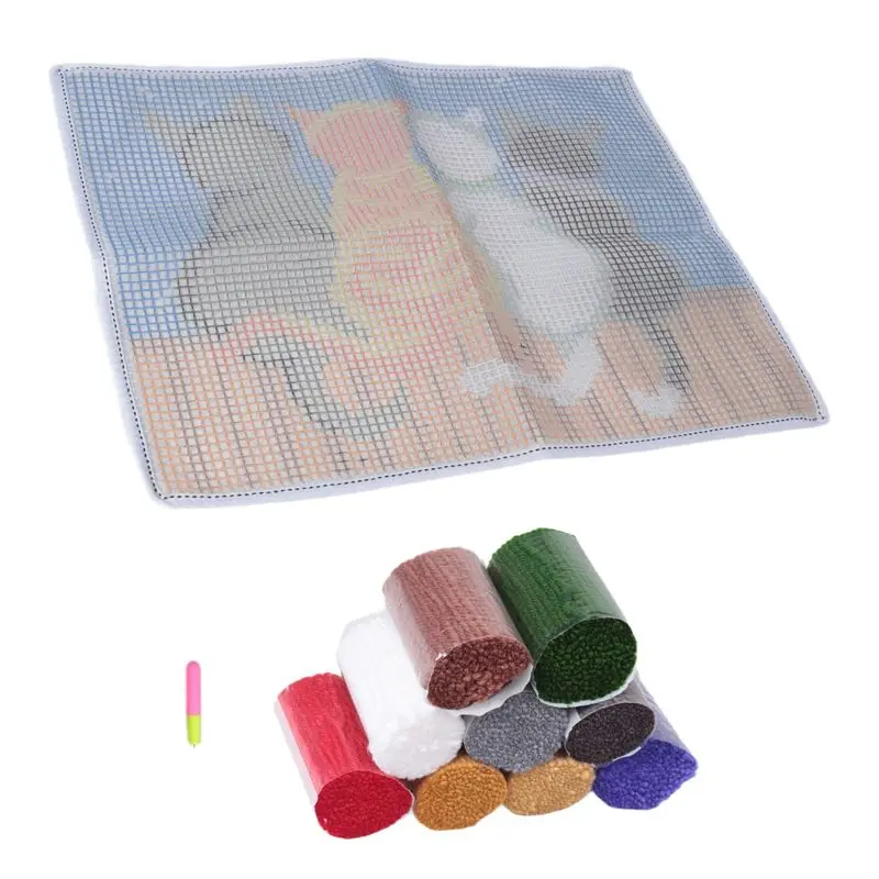 

Горячий тренд: Наборы для вязания ковриков крючком, коврики-вязанки, пряжа с кошачьим принтом, предварительно напечатанные холсты, подушки-коврики, гобелены для декора дивана