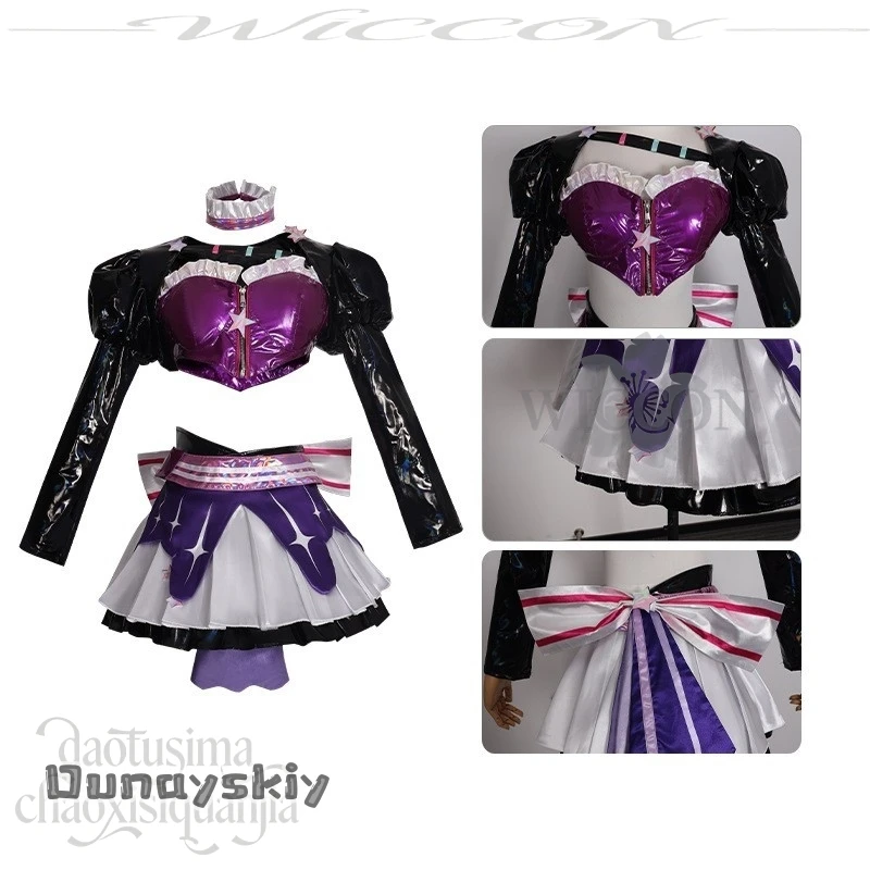 D-yiy S@Luka Cosplay Anime Project Sekai Crossover Dashh Costume Jirai Kei Girls Fashion Idol Y2K Stage Uniform Mini Dress Sexy
