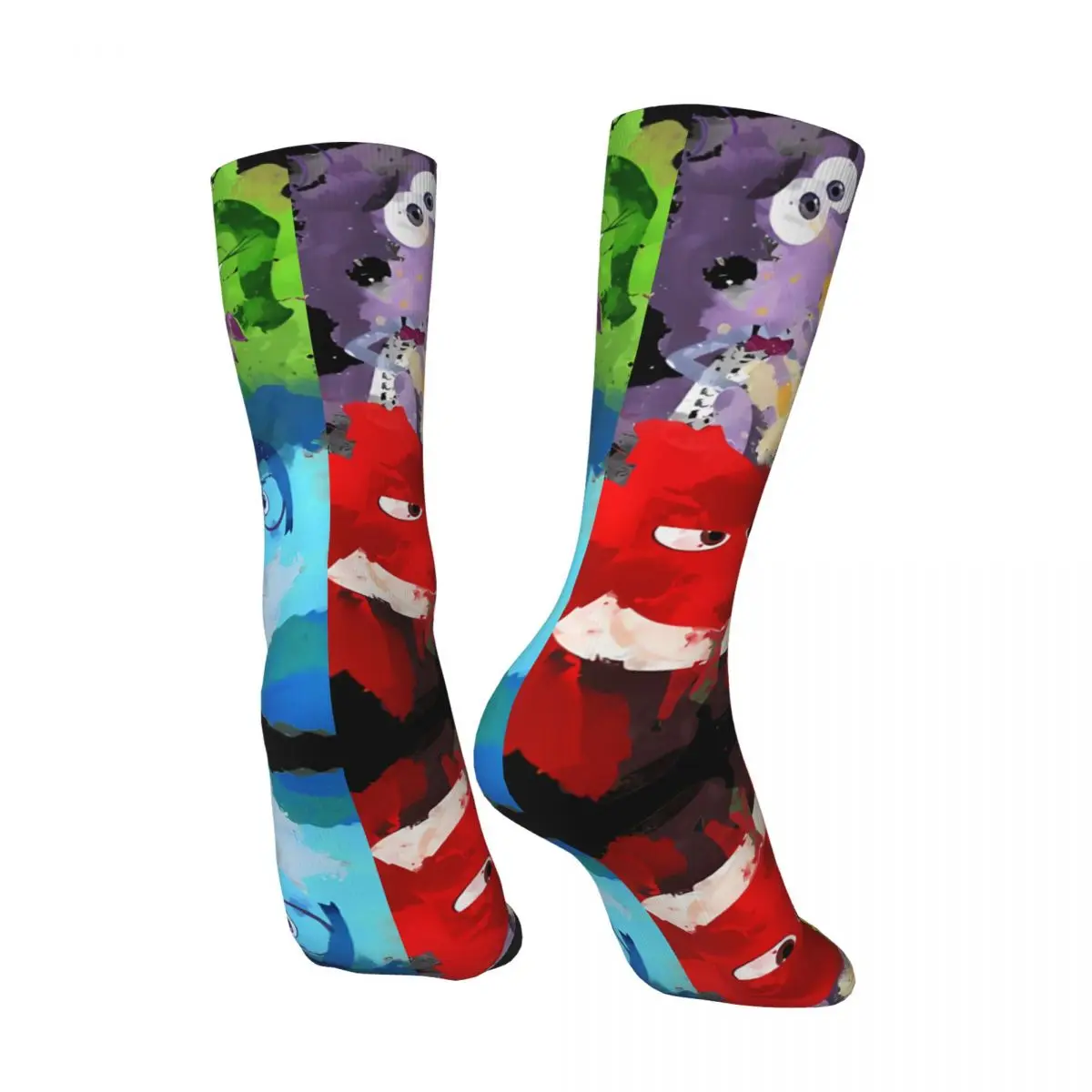 Hip Hop Retro Inside Out Crazy Men's compression Socks Unisex Inside out 2 Harajuku Pattern Printed Funny Novelty Happy Crew