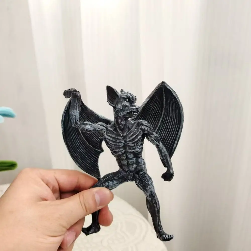 Gothic Halloween Devil Ornament Angel Commemorative Redemption Handmade Craft Devil Angel Figurines Lifelike Resin