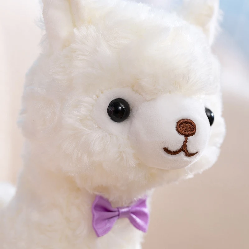Juguete de peluche de Alpaca colorido de 3 estilos, mascota de postura de pie, muñeco de peluche de oveja, muñeco de compañía para dormir de Alpaca bonito para chico