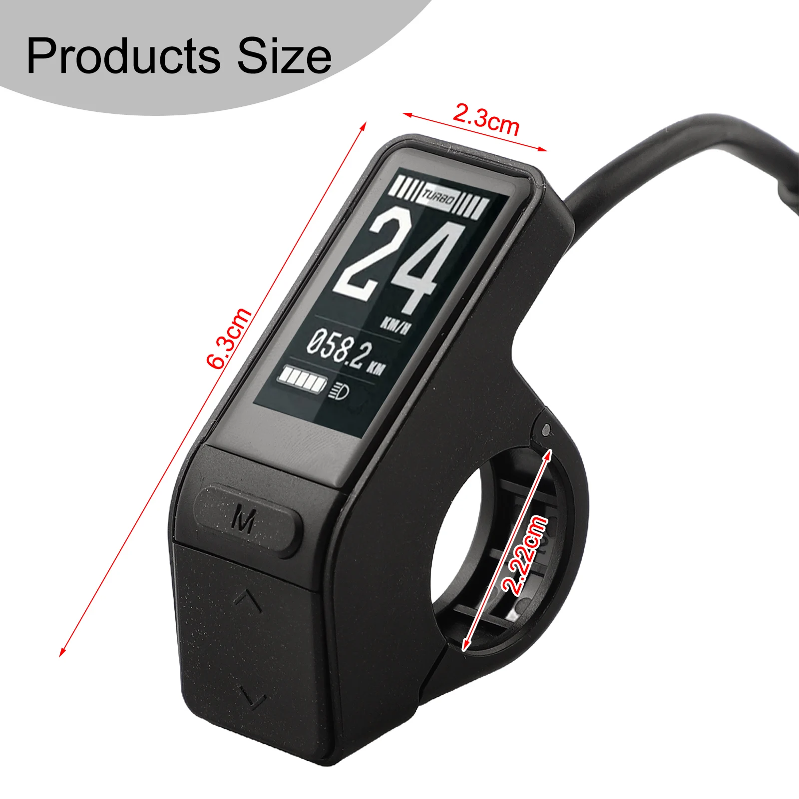 ل bafang BBS01 02 MidDrive Motor SW102 عرض وحدة التحكم في السرعة للدراجة الكهربائية مع المشي والضوء