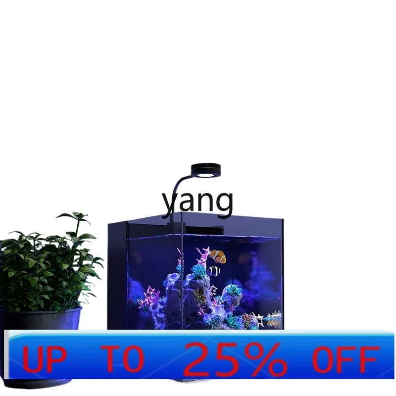 

LH small living room live fish landscaping tank back filter sea tank side filter mini clown fish tank