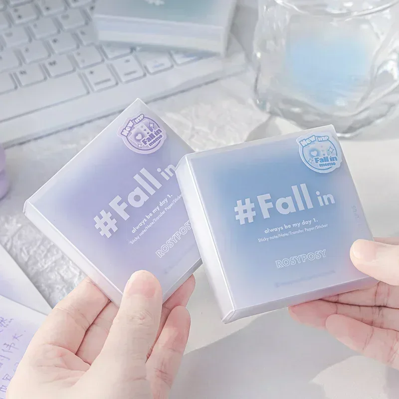 112Sheets/Box Gradient Paper Memo Pad DIY Journal Scrapbooking Decoration Cute Note Paper Stationery