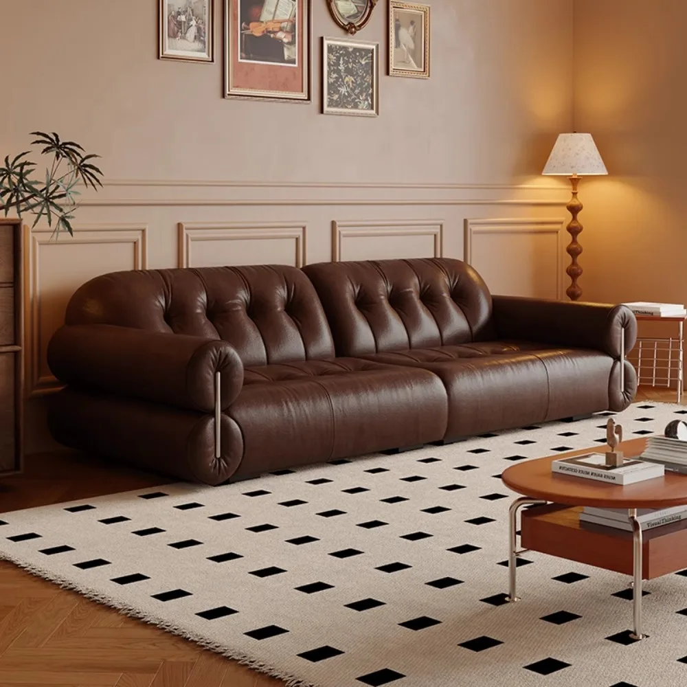 Sofa Stylish Faux Leather Sectional Sofa Modern Minimalist Design Perfect Luxury Living Room Chic Corner Furniture Accessories