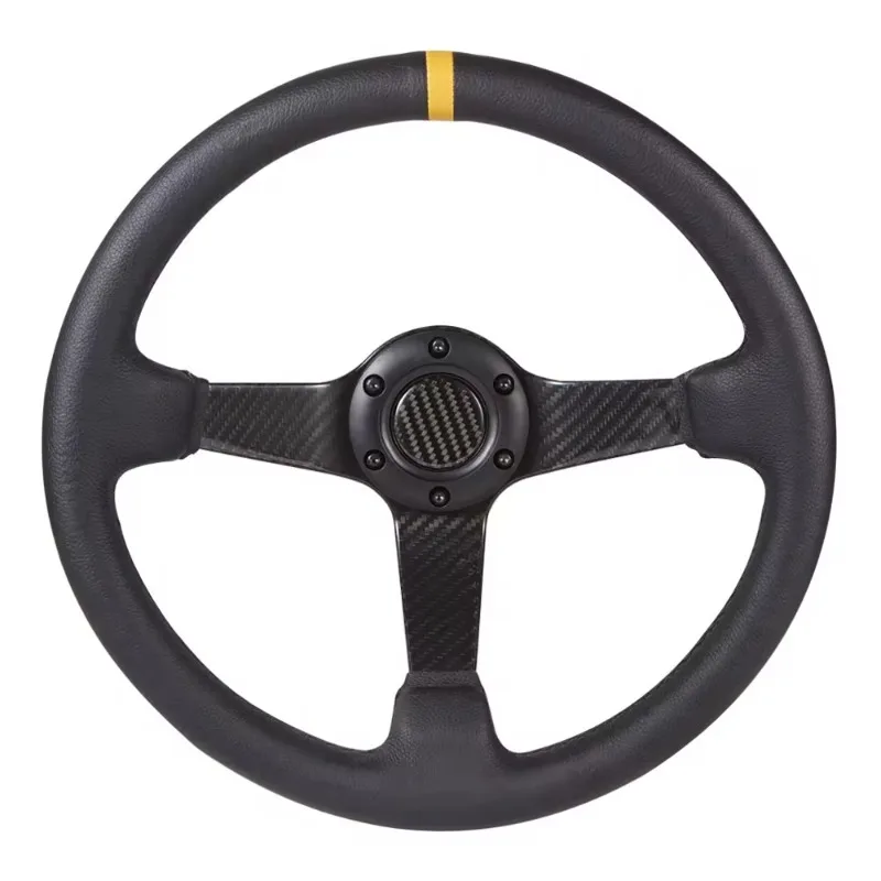 Deep Dish Forged Carbon Fiber Steering Wheel 350mm