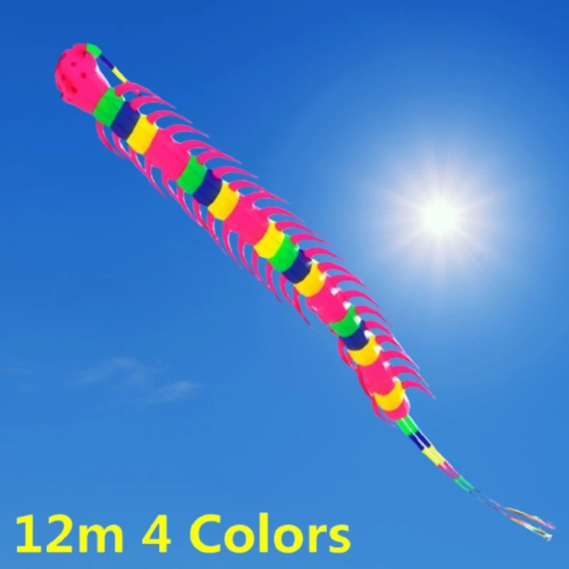 

12m large Centipede kite pendant flying windsock kite tails Kite flying wind kites Power kite wind kites toy sport pilot kites