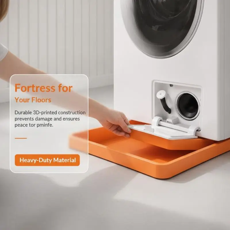 Washing Machine Drain Tray Leak Proof High Temperature Resistant Durable Washer Drip Tray for Long Term Laundry Room Use