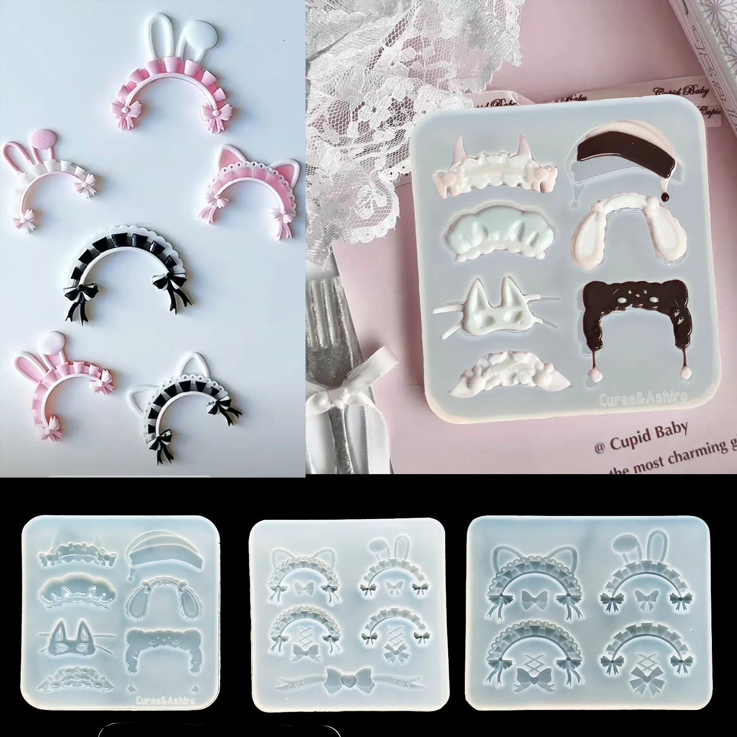 

DIY ободок для волос в форме силиконовой эпоксидной смолы, ювелирные инструменты, ювелирные аксессуары, наполнитель из смолы