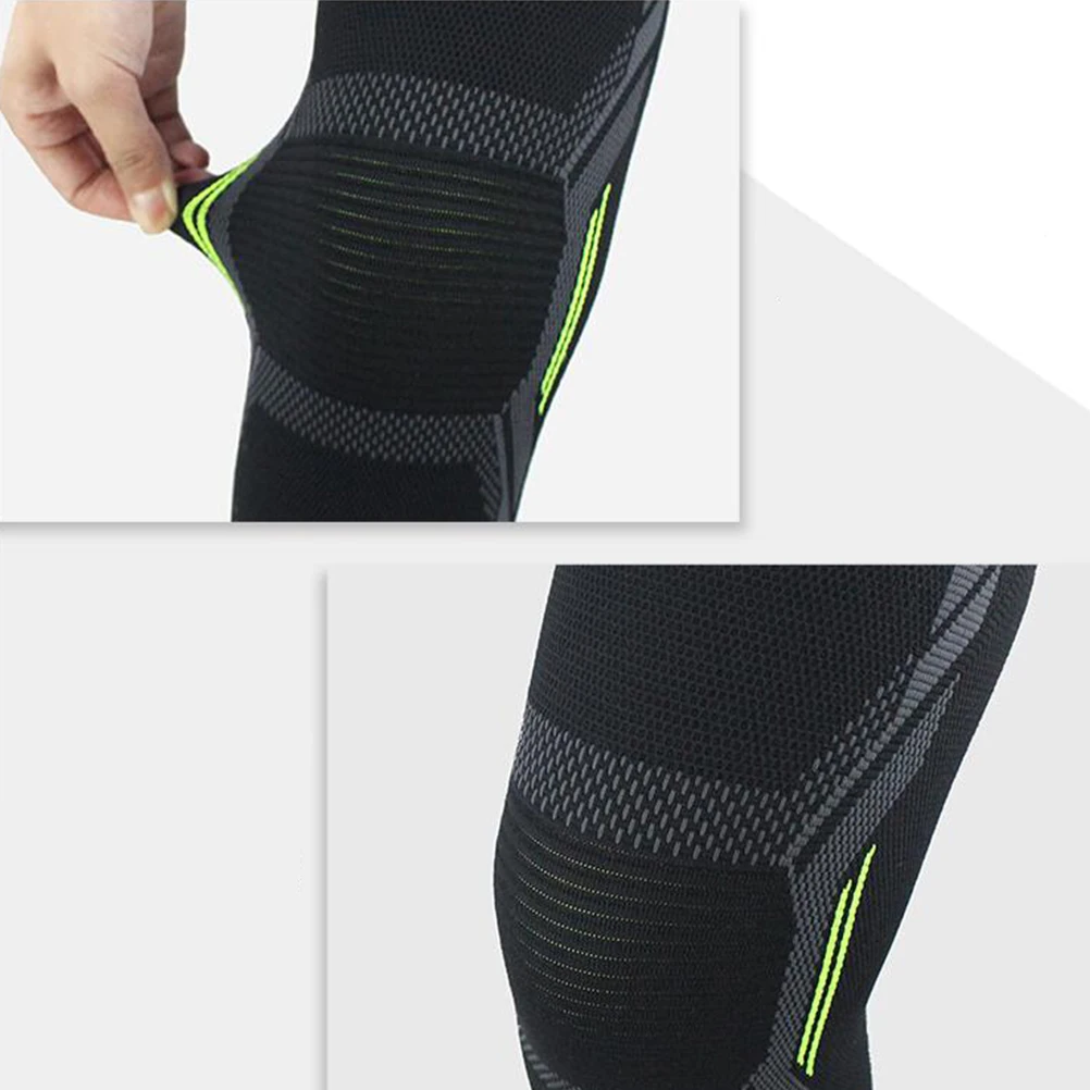 

2Pcs High Elastic Sports Knee Brace Lightweight Breathable Protective Sleeve for Outdoor Activities Anti-Slip Leg Brace Support