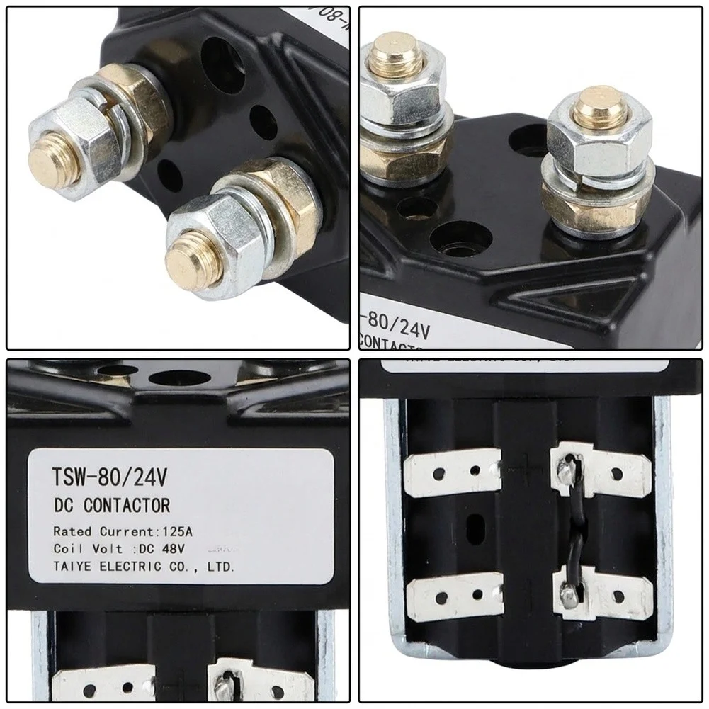 DC Contactor TSW-80 125A Rated Current for Photovoltaic Arrays Wind Power Converters and Battery Management Systems