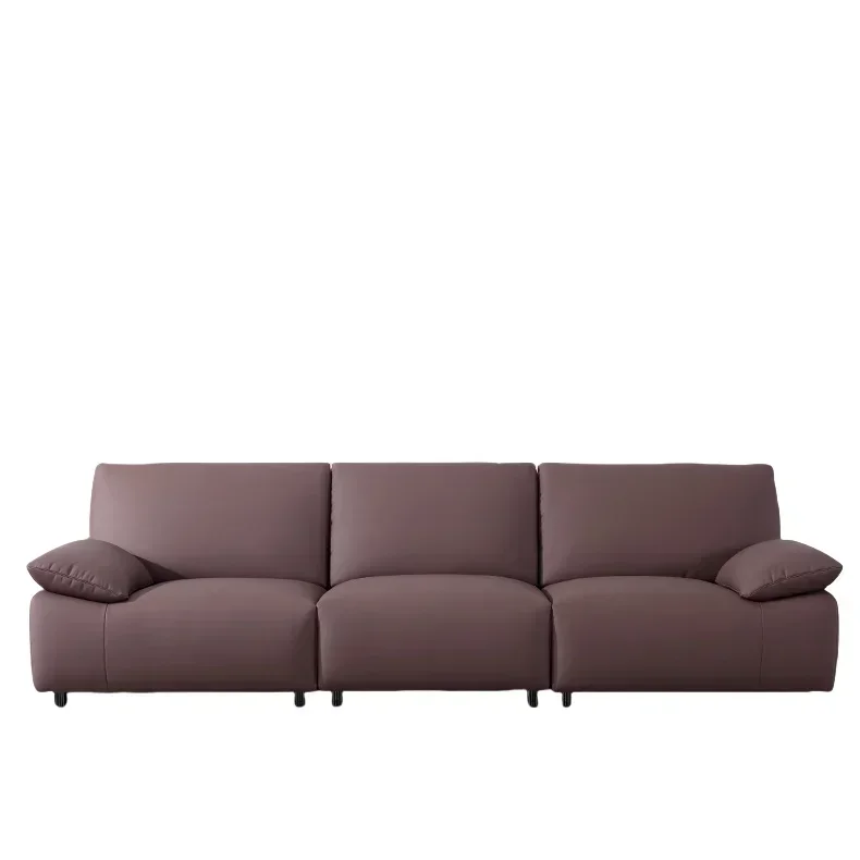 

Living Room Sofas Couches Light Luxury Leather 4 Seat Moontop Sectional Italian Design Modern Sofa Set
