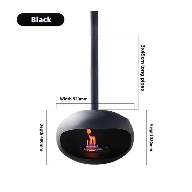 الشمال معلقة المواقد الإبداعية ديكور المنزل التدفئة غرفة المعيشة الشرفة الموقد الحقيقي مصمم الحديد الفن موقد للتدفئة