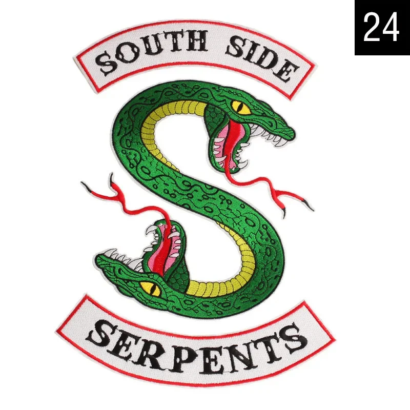 Embroidery Snake Patch,cartoon Badges,animal Appliques,sequined Serpents Patches for Clothing DIY Accessory WF221112