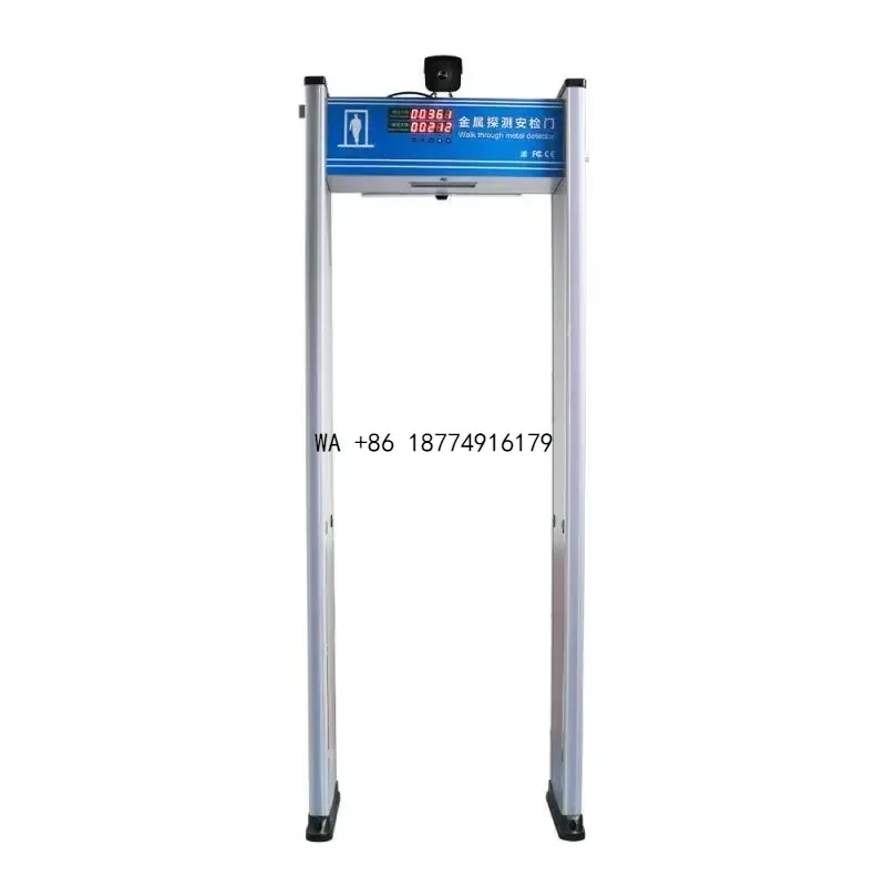 wmwmnu Multi-Zone Metal Detector Security Gate Industrial Walk Through Metal Detection Door with 1080P ThermalOEM