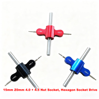 1.5/2.0/4.0/4.5mm Hex Screwdriver Socket Spanner Set for RC FPV Drone Quadcopter UAV Car Boat Helicopter Toys