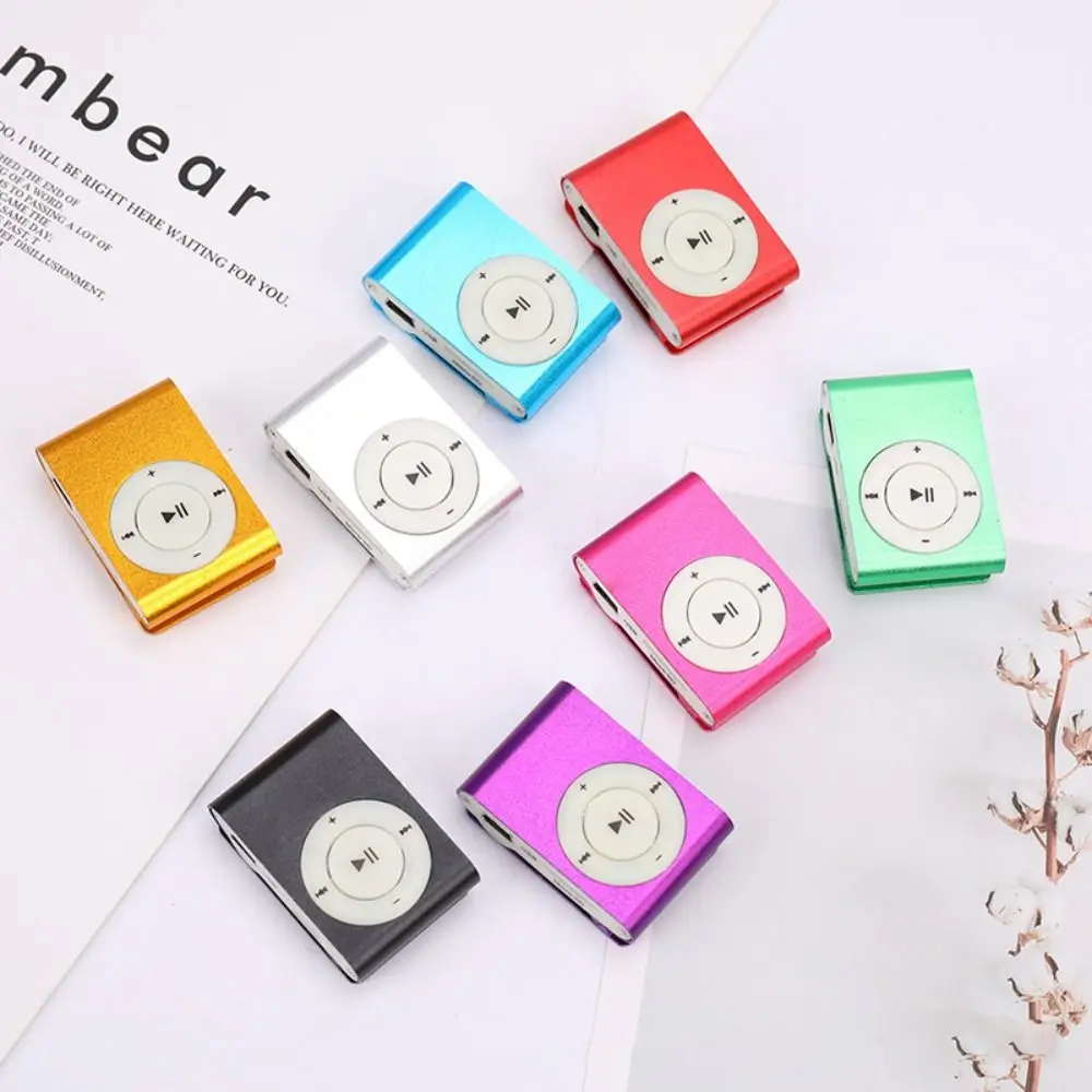 Mini MP3 Player Music Media Mini Clip Support TF Card Stylish Design Fashionable Portable Mini USB MP3 Player Walkman Colourful