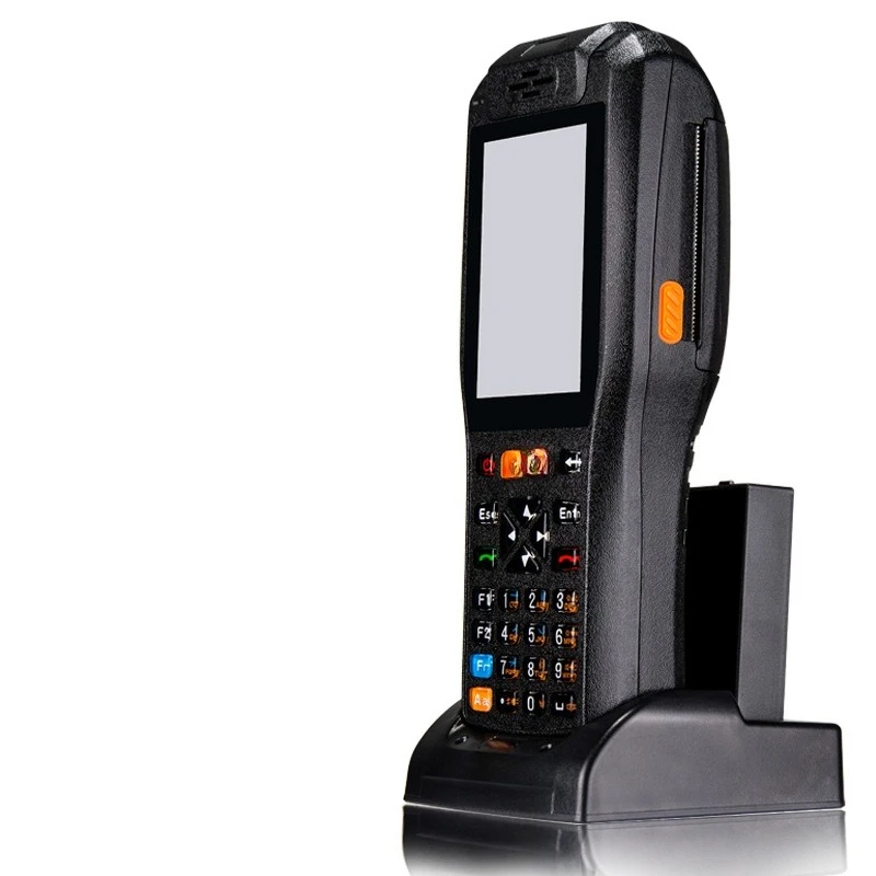 4 inch screen handheld PDA end point with printing machine 4G pass store management source gas station