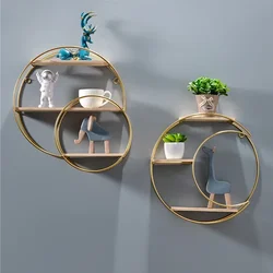 Wall Shelves without Punching, Restaurant Wall Decoration, Living Room Wall Storage, Milk Tea Shop