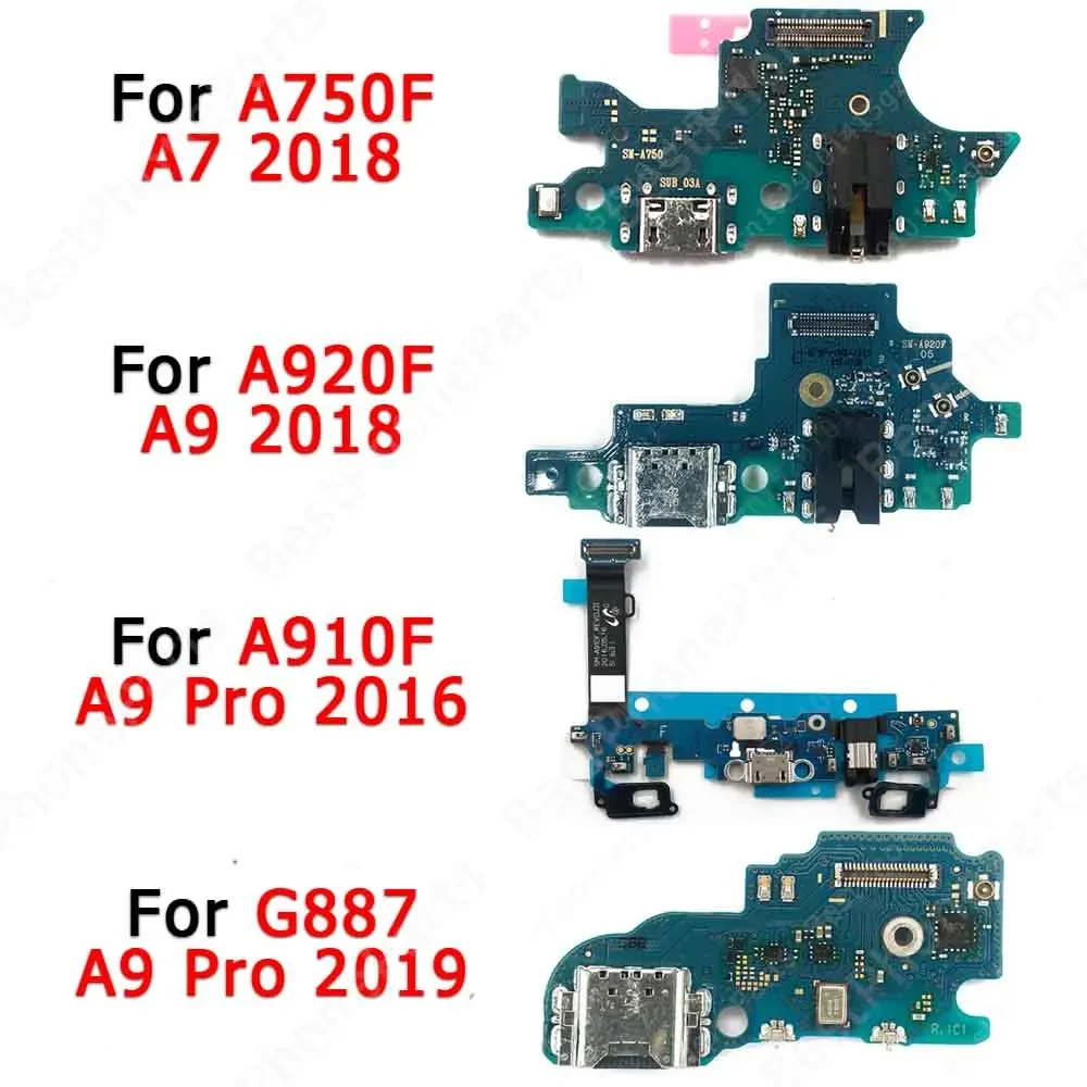 Charging Port For Samsung Galaxy A7 A9 Pro 2016 2018 2019 A750 A910 A920 G887 Charge Board Ribbon Socket Usb Connector