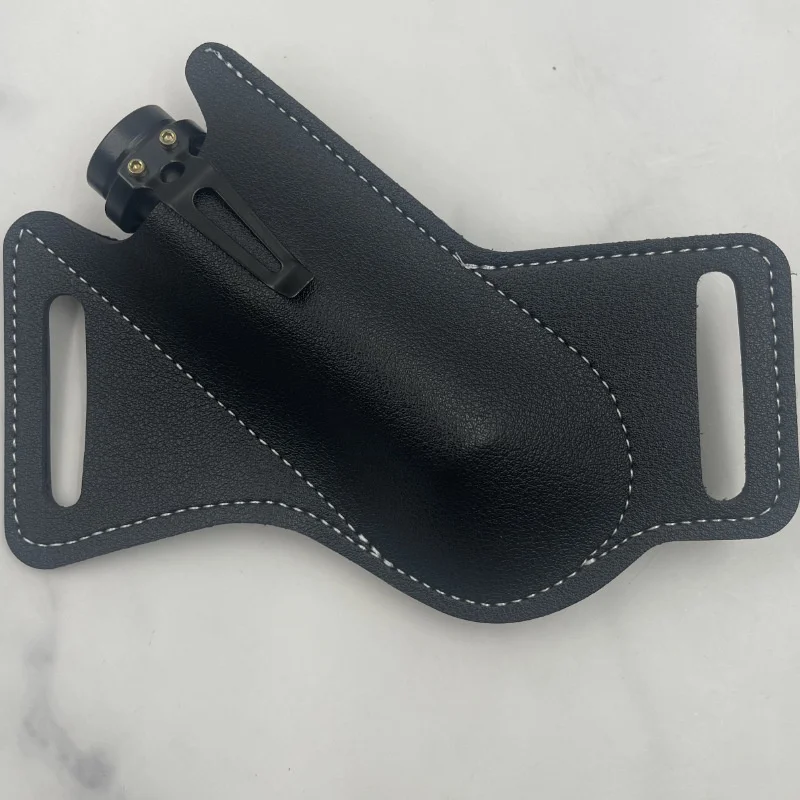 New 1pc Sheath Cover Protector Bag Cowhide Fold Knife Leather Sheath Straight Pocket Knife Cover Bag Outdoor Tool