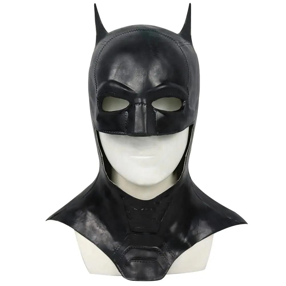 Masque de chauve-souris Dark Knight pour hommes, accessoires de costume d'Halloween Super ForeCostume, casque de héros souriant en PVC, accessoires de cosplay pour adultes et enfants, 2022