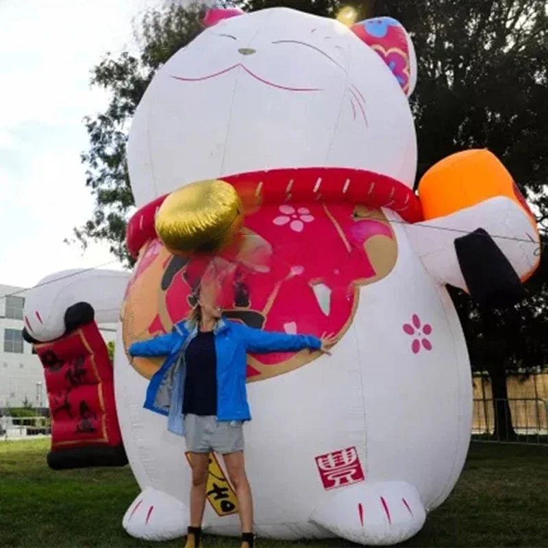 attractive store Most popular decoration giant inflatable lucky cat inflatable fortune cat advertising mascot for sale