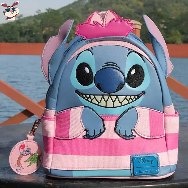 

Loungefly Anime Stitch Cute Mini Backpack Noctilucent Workmanship Travel Collocation Storage Peripheral Student Schoolbag Gifts