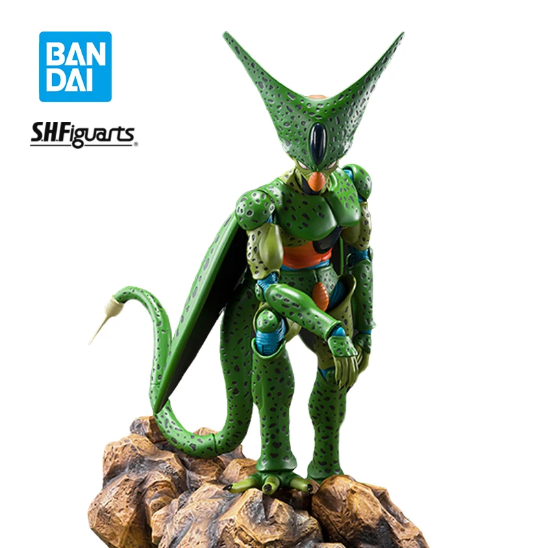 

IN Stock Bandai SHFiguarts Cell Dragon Ball Z First Form SHF Anime Figure Model Action Collectible Toys Children's Gift