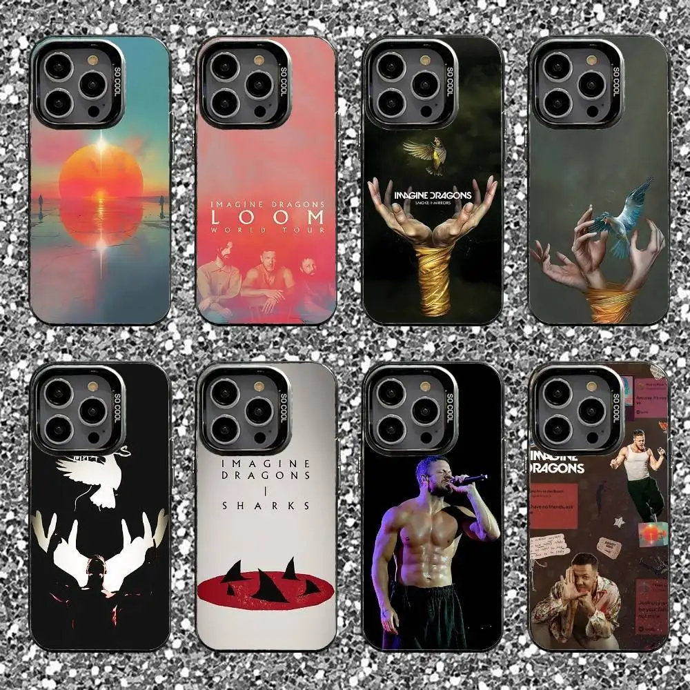 

I-Imagine D-Dragons Loom Phone Case For iPhone 16,15,14,13,12,11,Pro,XS,Max,Plus,Mini,SE Black Candy Matte Shockproof Cover