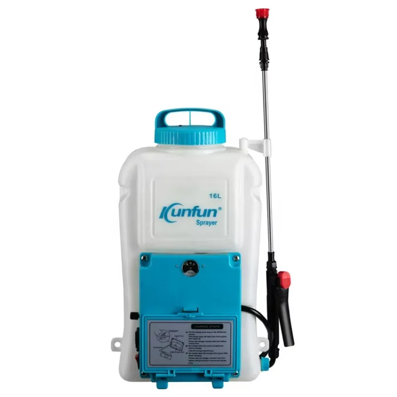Agricultural backpack electric rechargeable battery sprayer