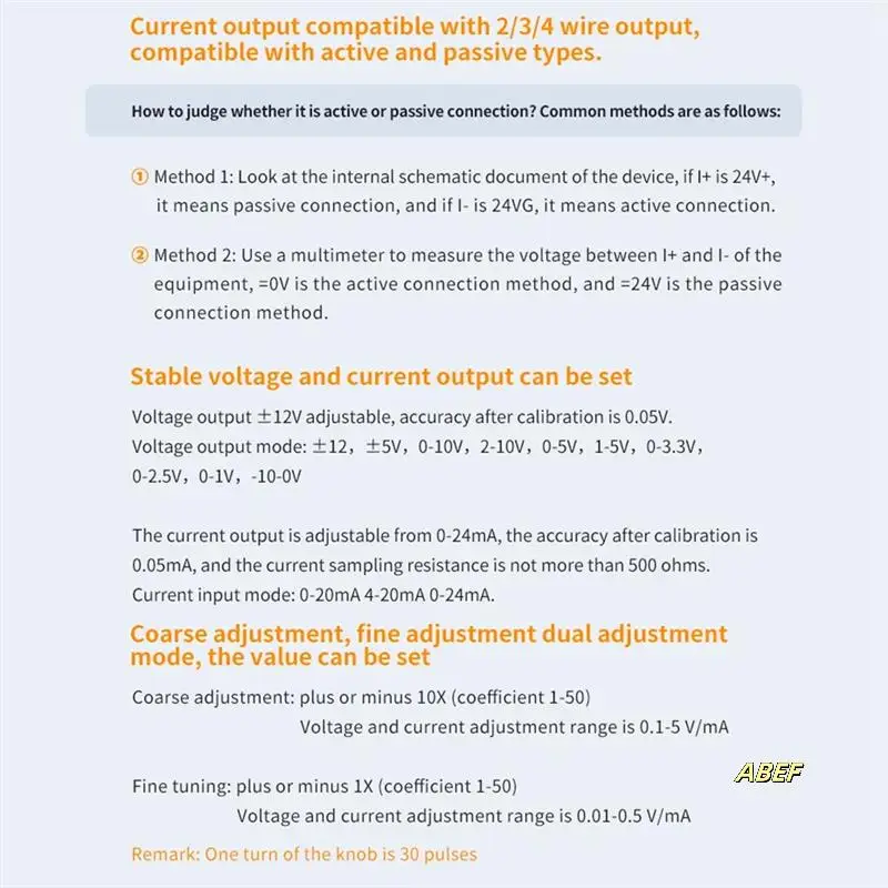 SG-002 Generador de señal de corriente y voltaje analógico 0-24Ma Transmisor de corriente Instrumentos de medición electrónicos