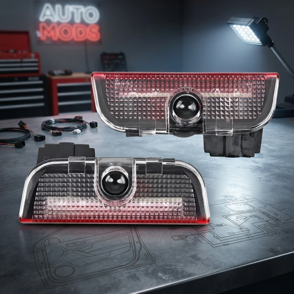 LED-Türinnenaufleuchtung mit Willkommens- und Warnfunktion für VW Touareg 7P, Golf 5 6 7, Jetta MK5 MK6 MK7, Passat B6 B7 B8 B9, Arteon, CC und EOS