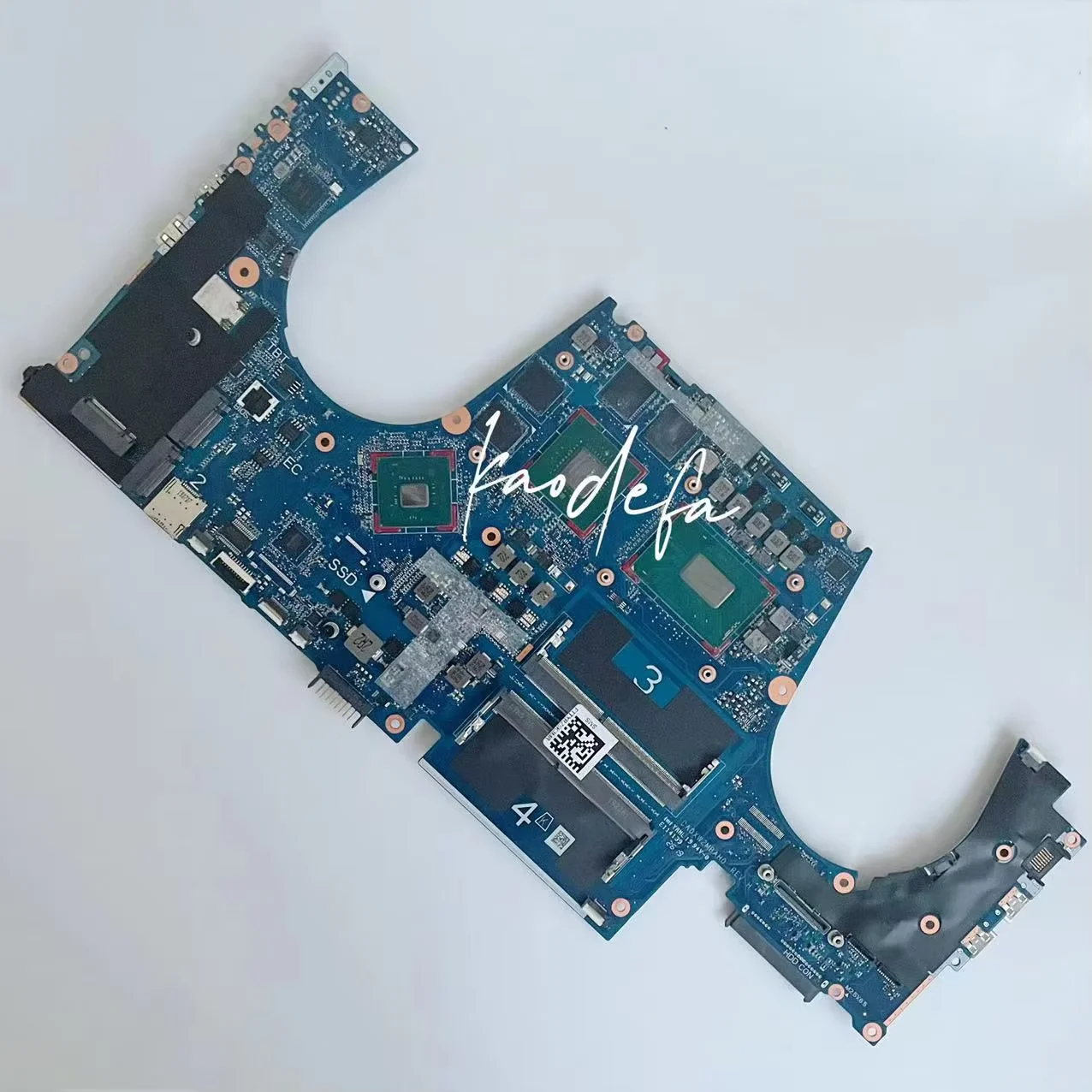 DA0XW2MBAH0 Mainboard For HP ZBOOK 15 G5 Laptop Motherboard CPU:I7-8550H SR3YZ GPU:N18P-Q3-A1 4G DDR4 100% Test OK