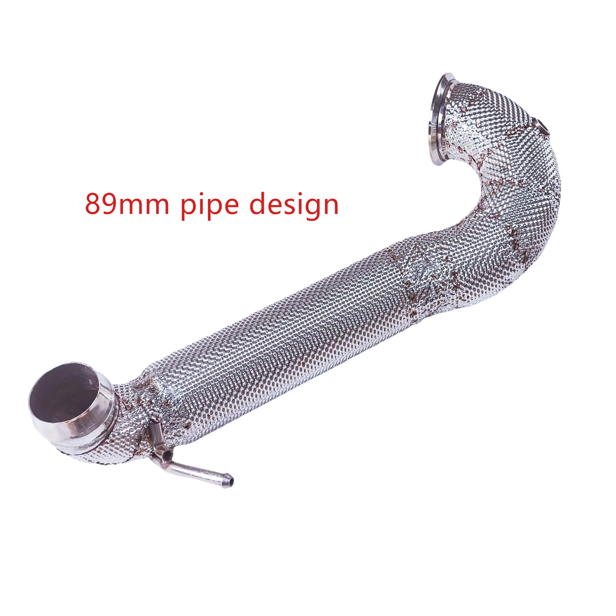 

It is suitable for Mercedes-Benz cla45 2.0T C118 catless downpipe 89mm pipe diameter design to release power