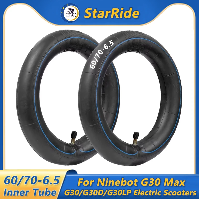 

Внутренняя трубка 60/70-6,5, 10-дюймовая внутренняя трубка с прямым клапаном для Ninebot G30 Max/G30 G30D/G30LP, детали колес для электрического скутера