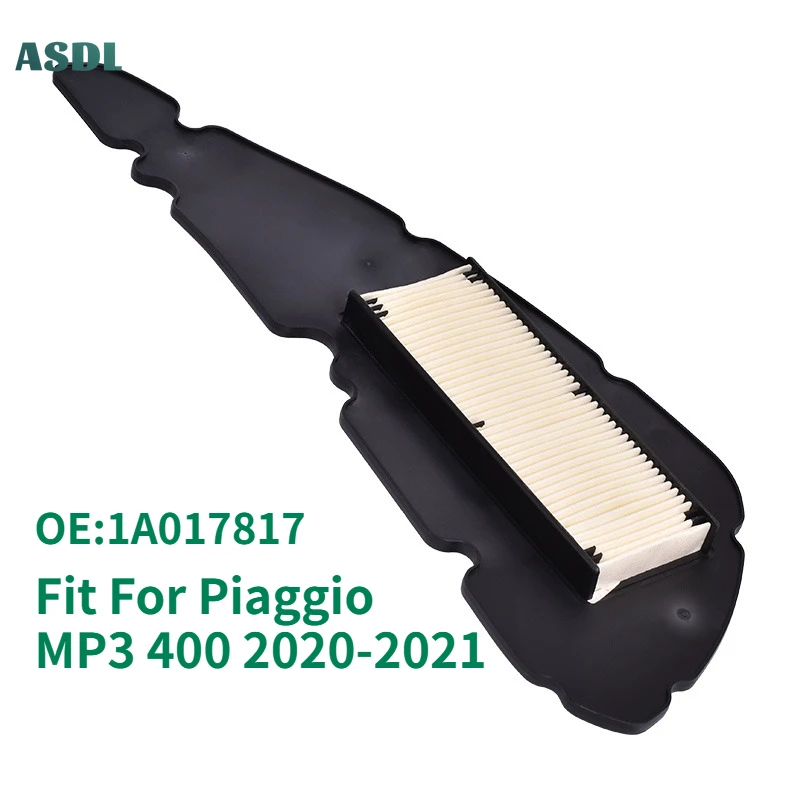 

Motorcycle Air Cleaner Element Intake Air Filter For Piaggio MP3 400 2020-2021 Air Intake 1A017817