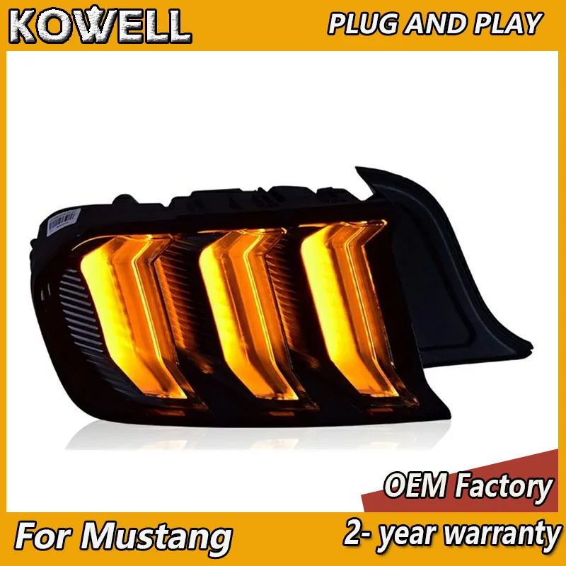 

Car Styling for Ford Mustang Tail Lights 2015-2021 Mustang Taillight Rear DRL Fog Brake Turn Signal Reversing