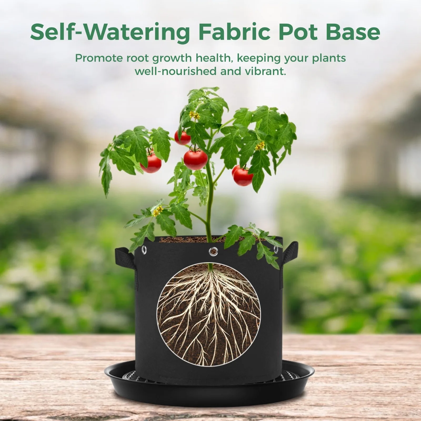 4Pcs Self-Watering Pot Base Elevated Plant Saucers Water Delivery System Automatic Watering Plant Saucers For Plant Growth Bags