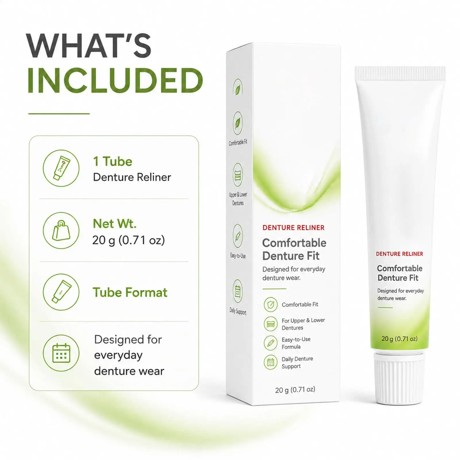 Denture Adhesive Glue Long Lasting Hold Gum Protection Improve Comfort Easy Use Thermoplastic Denture Adhesive Cushion