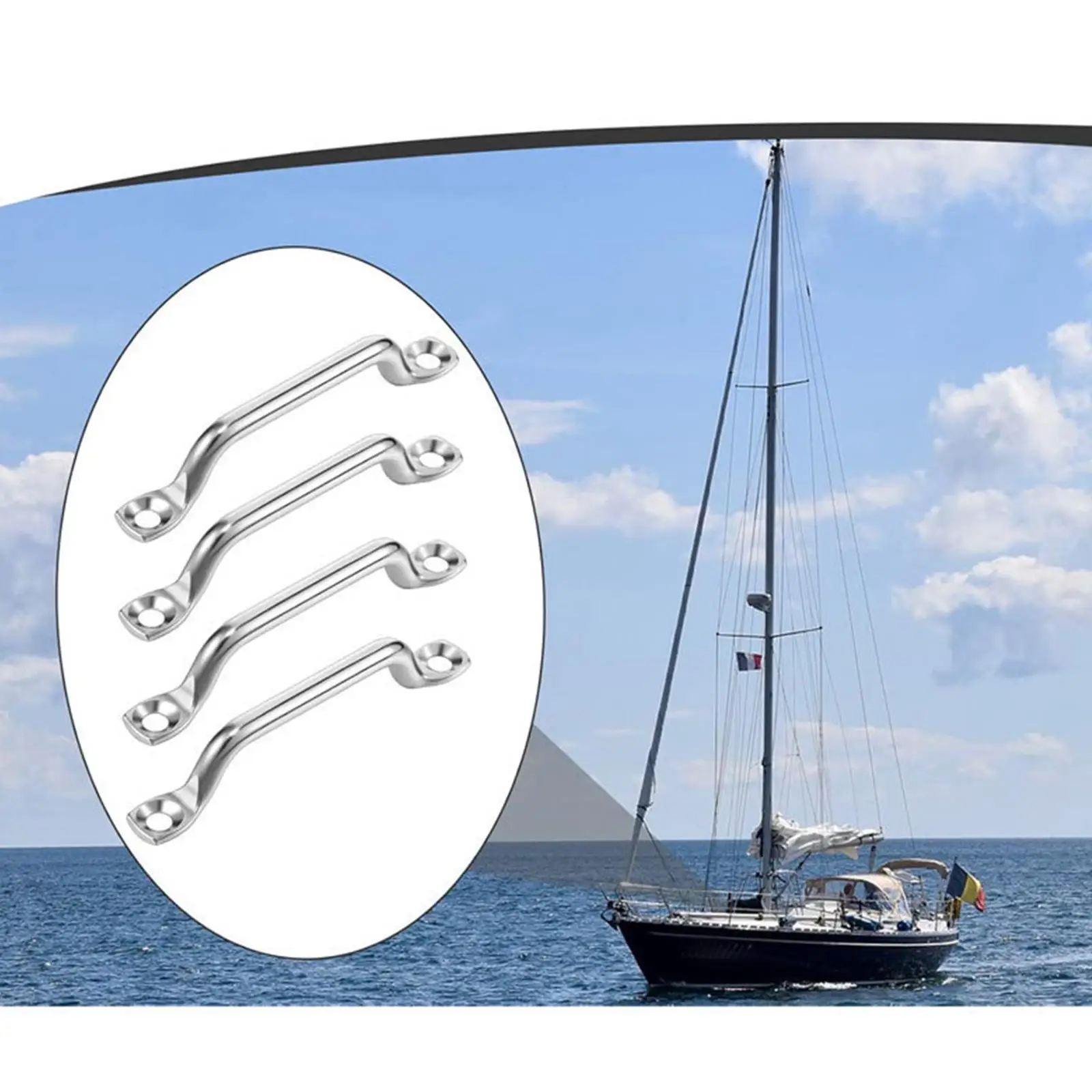 

Kayak Pad Eye Kit Easy Installation Fittings High Performance Direct Replace Boat Handle