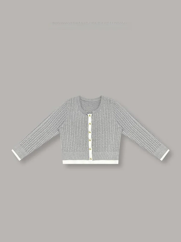 

Loose Fit ort Knitted Cardigan Base Layer Sweater Twist Flower Design Autumn New Sle Women's Faion Polyester Blend Long...