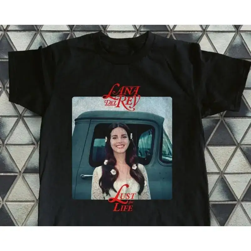 Lana Del Rey - Lust For Life Album Black Unisex T-shirt Size S-5XL