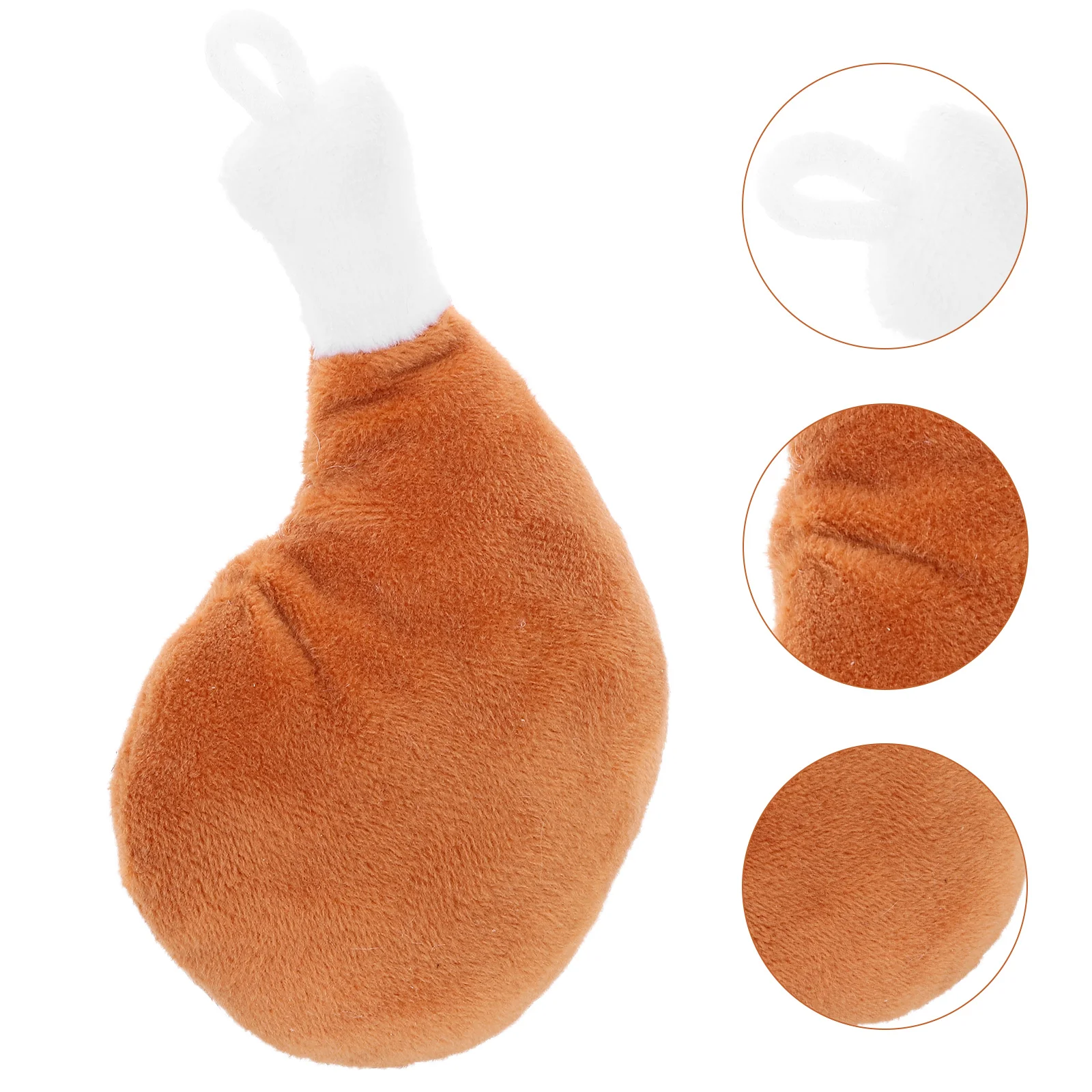 

Chicken Thighs Big Leg Pendant Cute Bag Hanging Drumsticks Plush Cushion Coffee