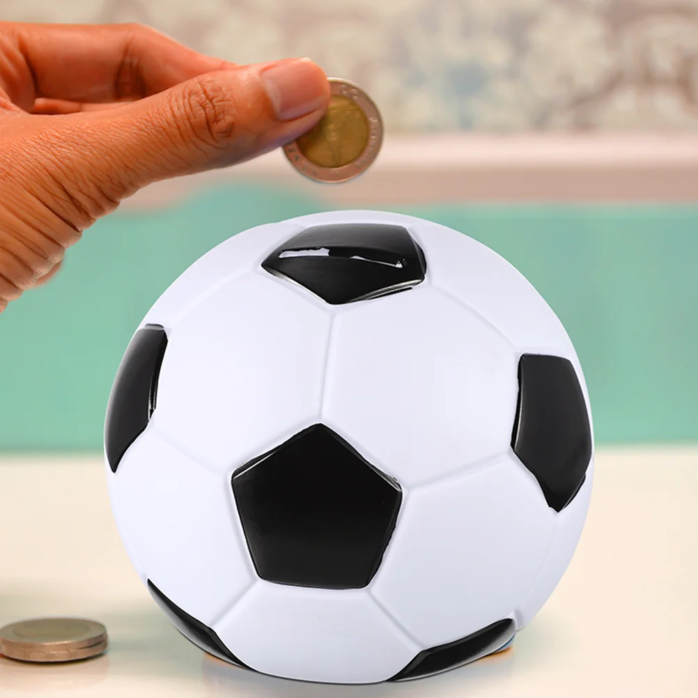 ديكور كرة رياضية من الفينيل، حصالة على شكل خنزير متينة للأطفال، وعاء توفير المال، هدية غير قابلة للكسر، وعاء توفير المال #5
