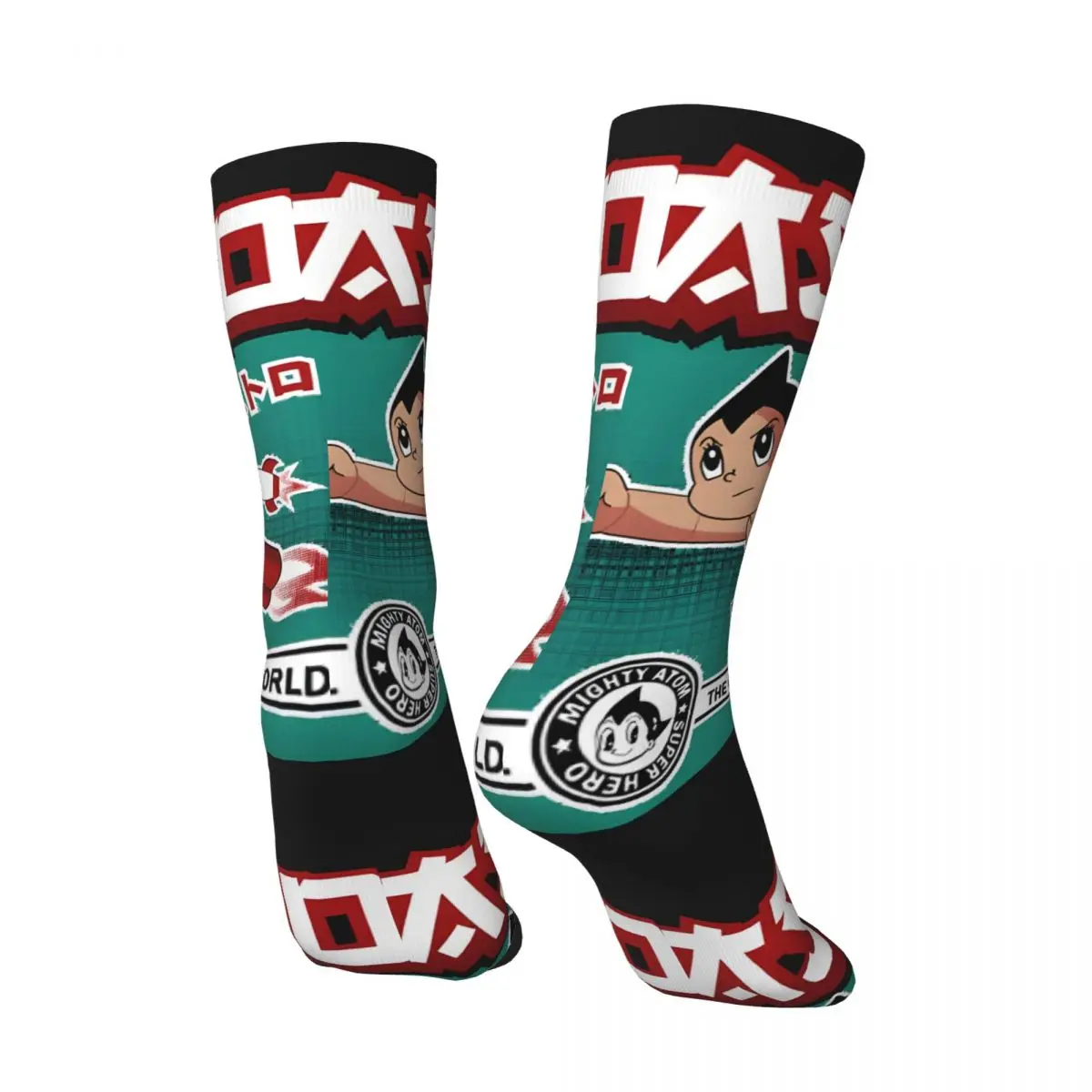 Hip Hop Retro ASTRO Crazy Men's compression Socks Unisex Astro Boy Harajuku Seamless Printed Funny Novelty Happy Crew Sock