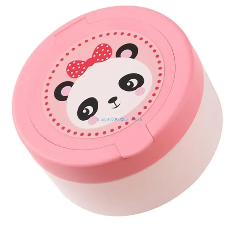 K9FF صندوق نفخة البودرة صديق للأطفال لحماية بشرة الرضع صندوق نفخة البودرة بنمط جميل مصمم للطفل من 0 إلى 3 سنوات