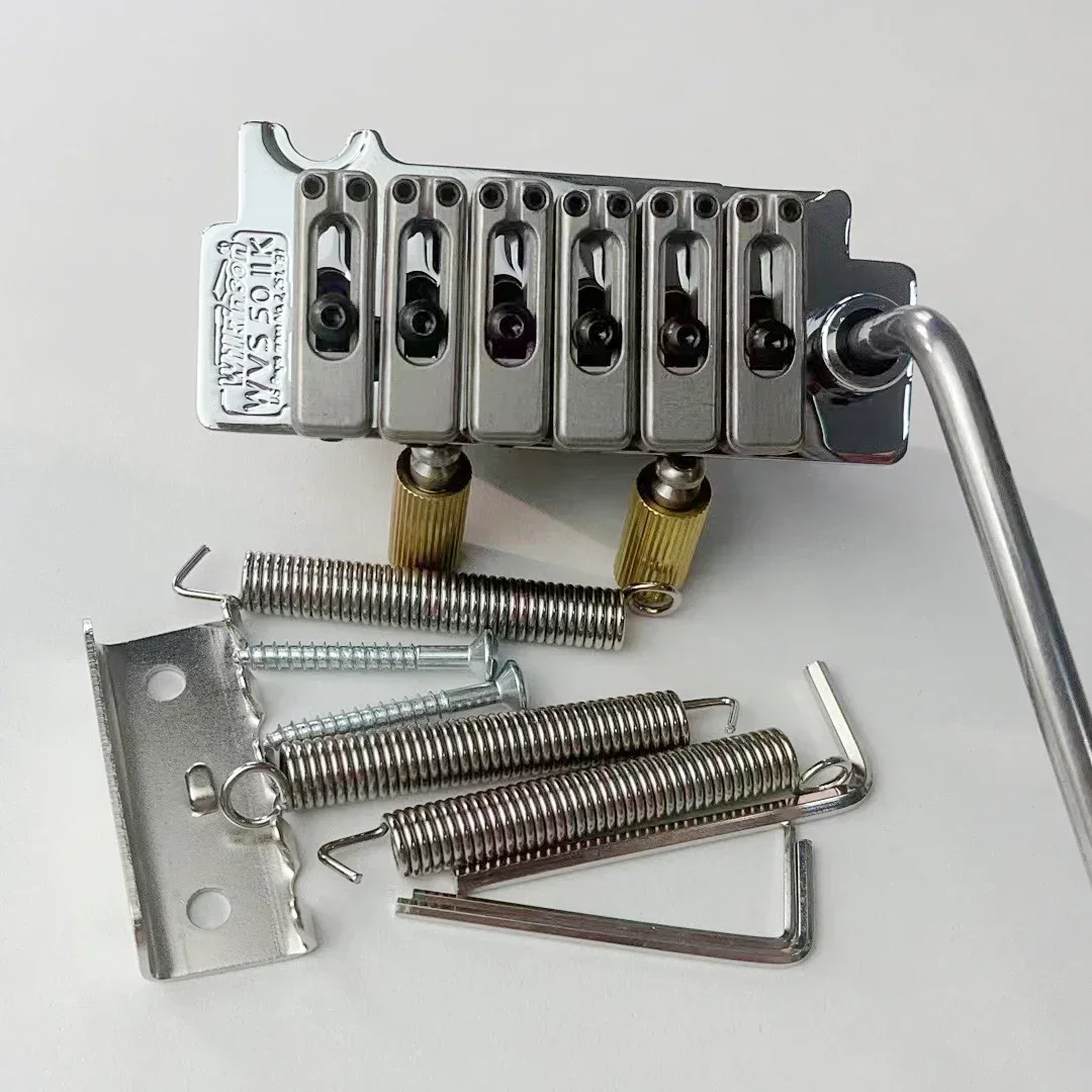 Brand new Wilkinson WVS50IIK electric guitar vibrato bridge tremolo system with matching satin saddle chrome plated