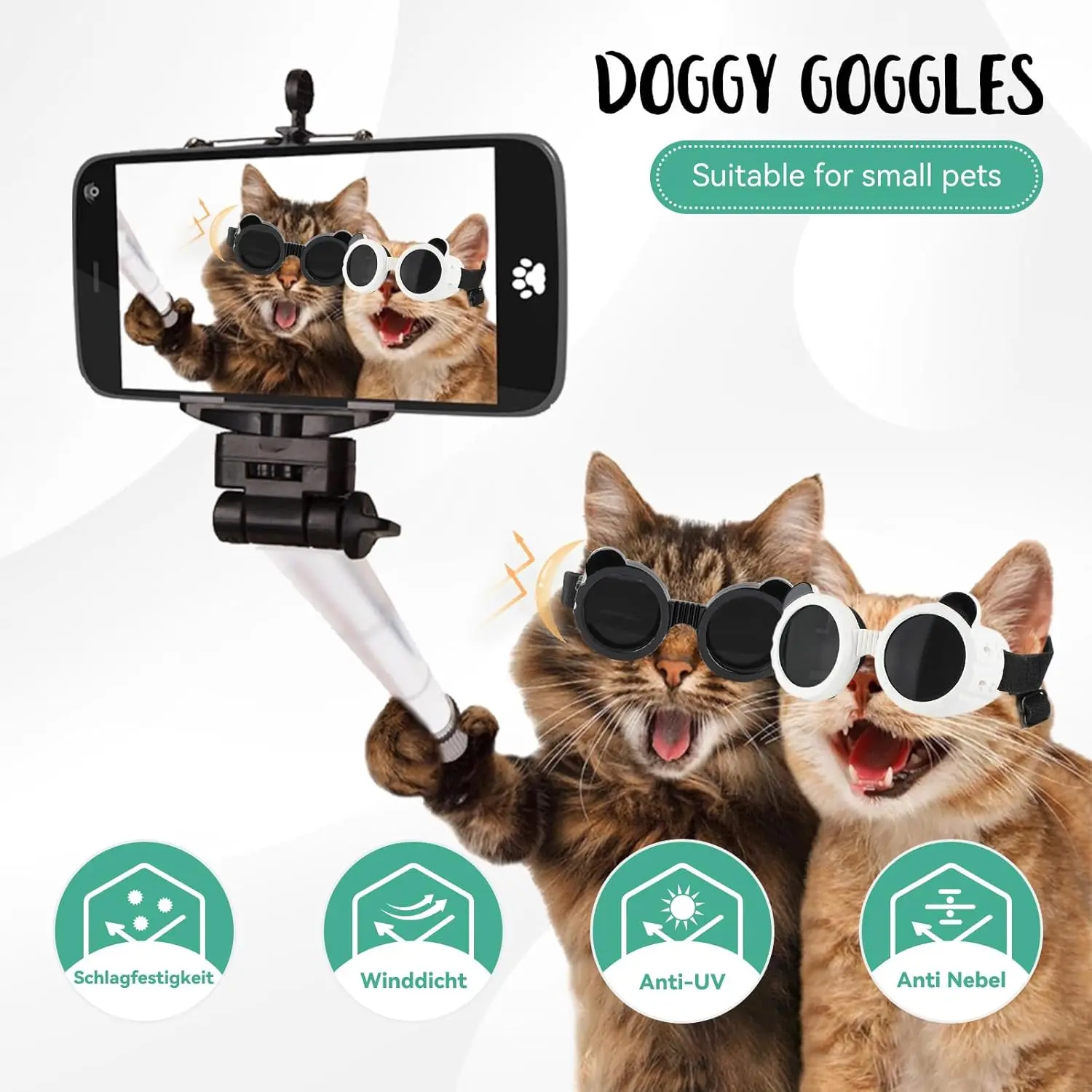 

New Pet Glasses for Dogs Sun Shading Sunglasses, Goggles, Headwear for Cats, UV Protection Pet Supplies Dog Eye Wear Adjustable