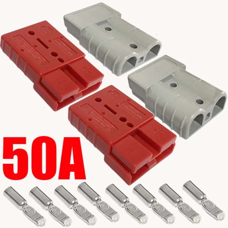 Conector Rápido de Batería 50A/120A, Kit de Conexión Rápida para Batería, Arnés de Cables, Enchufe para Coche, Moto, ATV, Cabrestantes, Elevadores, Motores, Carretillas Elevadoras